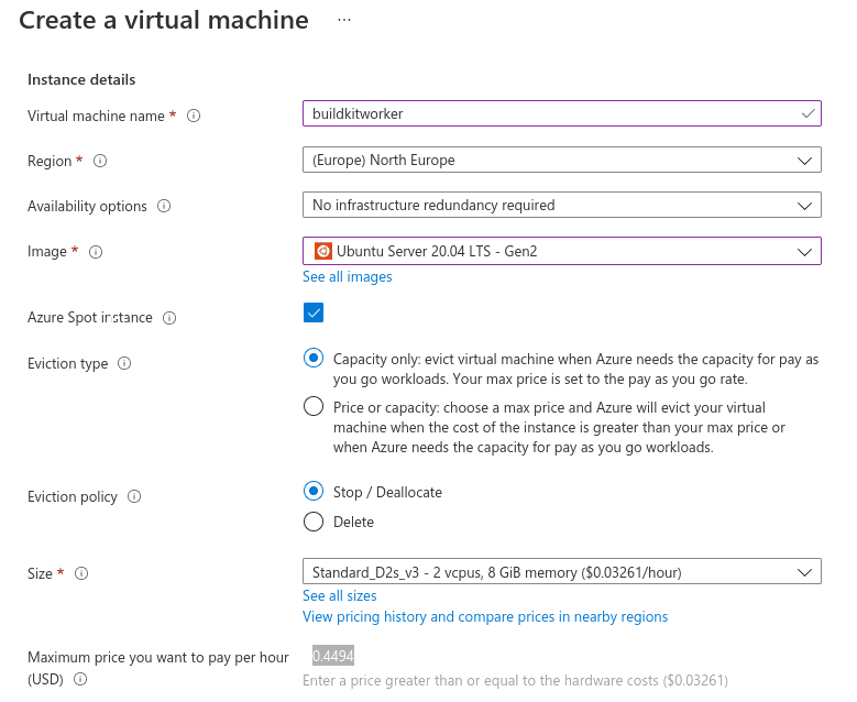 Convert an Azure VM to a Spot VM type